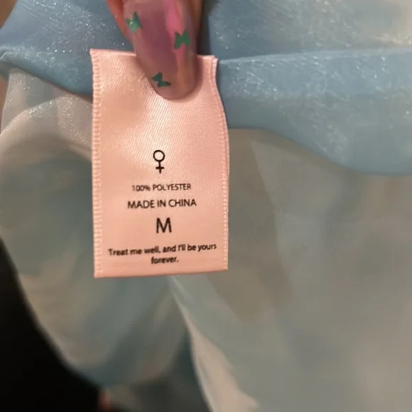 Selkie mid-length puff dress cloud print Medium - Picture 6 of 6